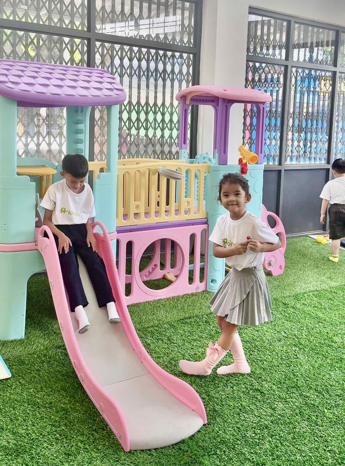Children in indoor playground